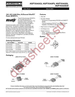 HUF75343S3 datasheet  